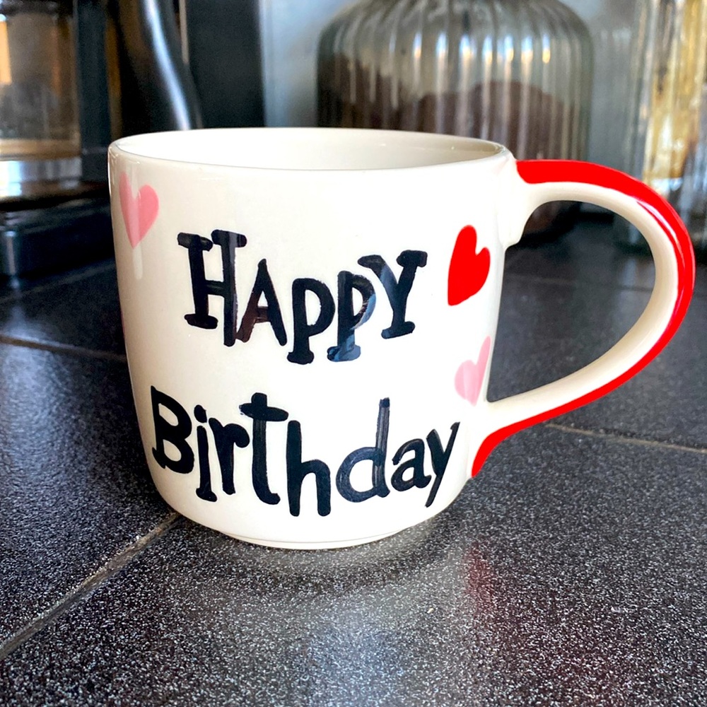 Happy Birthday Heart Mug